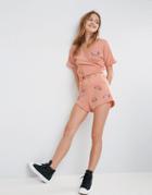 Asos X Lot Stock & Barrel Weir-dough Shorts Co-ord - Pink