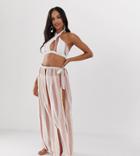 Miss Selfridge Exclusive Printed Wrap Maxi Skirt