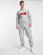 Adidas Originals Sports Club Sweatpants In Gray Heather