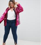 Asos Design Curve Sequin Jacket - Pink