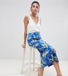 Asos Design Tall Midaxi Pencil Skirt In Bird Jacquard - Multi