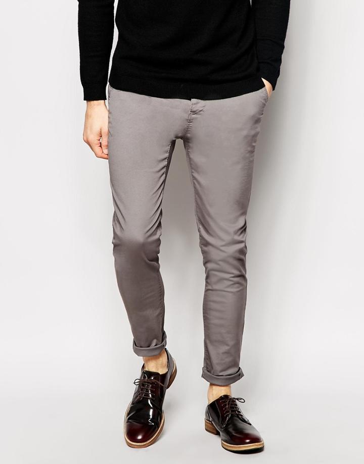 Asos Skinny Chinos - Mid Gray