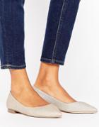 Asos Lost Pointed Ballets - Gold