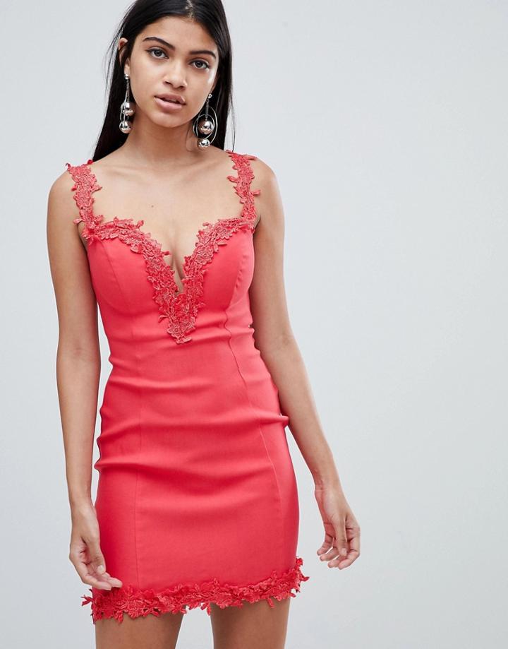 Rare Crochet Trim Bardot Dress - Multi