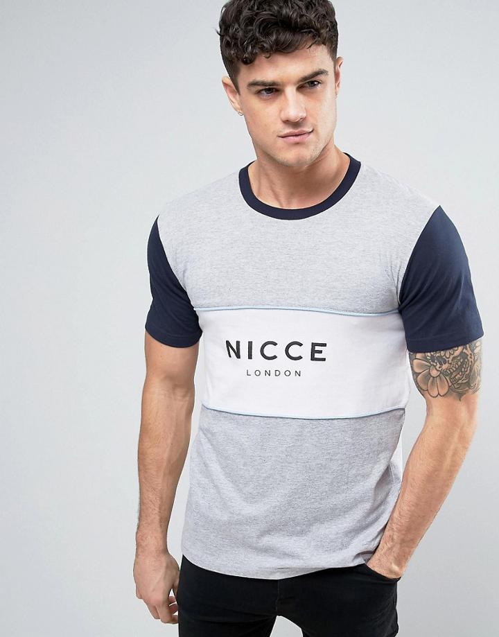 Nicce Block Panel T-shirt - Multi