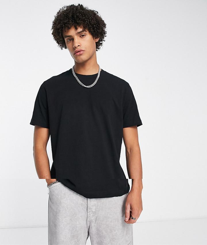 Weekday Relaxed T-shirt 2-pack In Black