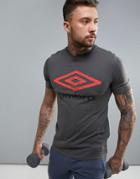 Umbro Large Logo T-shirt In Black - Black