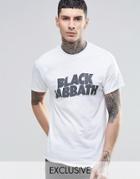 Reclaimed Vintage T-shirt With Black Sabbath Print - White