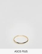 Asos Plus Ditsy Ring In Gold - Gold