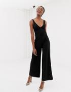 New Look Jumpsuit With Belt In Black - Black