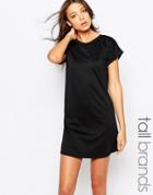 New Look Tall Turn Up Sleeve T-shirt Dress - Multi