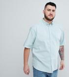 D-struct Plus Basic Oxford Short Sleeve Shirt - Blue