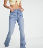 Asos Design Tall 70s Flare Jeans In Lightwash-blue