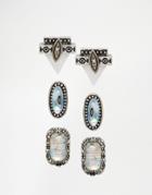 Aldo Delcore Multipack Earrings - Silver
