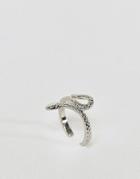 Asos Design Snake Toe Ring - Silver