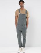 Asos Overalls In Khaki With Biker Styling - Green