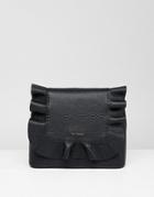 Ted Baker Leather Ruffle Backpack - Black