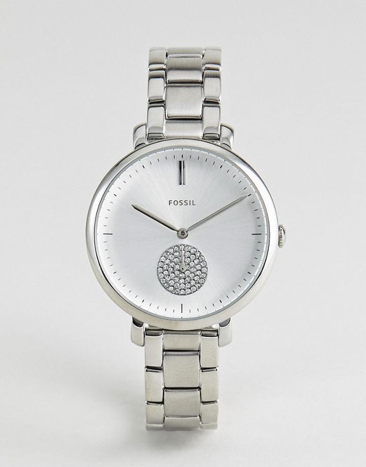 Fossil Es4437 Jacqueline Bracelet Watch In Silver 36mm - Silver
