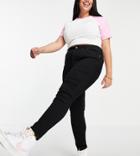Don't Think Twice Plus Jo Mid Rise Skinny Jeans In Black