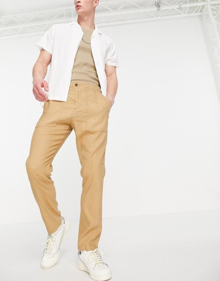 Tommy Hilfiger Leo Linen Pants-neutral