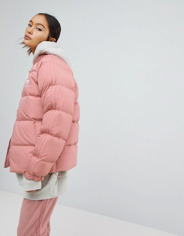 Adidas Originals Down Filled Padded Jacket - Pink
