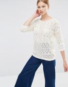 Vero Moda Long Sleever Sweater - White