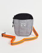 Herschel Supply Co Cruz Flight Bag In Gray With Contrast Orange Detail-grey