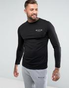 Nicce London Long Sleeve T-shirt With Small Logo - Black