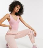 New Look Tall Cuffed Sweatpants In Pink - Part Of A Set