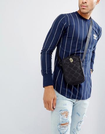 Luke Sport Leroy Logo Flight Bag In Black - Black