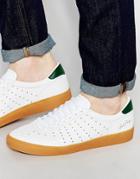 Fred Perry Umpire Perforated Leather Sneakers - White