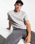 Mauvais Zig Zag Knit T-shirt In Gray - Part Of A Set-grey