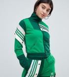 Adidas Originals X Danielle Cathari Deconstructed Track Top In Green - Green