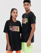 Crooked Tongues Unisex T-shirt In Black With Rainbow Logo