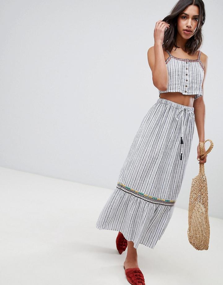 Raga Sailor Maxi Skirt - Gray