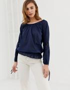 Pepe Jeans Jasmine Off Shoulder Blouse-navy