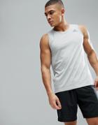 Adidas Training Prime Tank In Gray Ce4066 - Gray