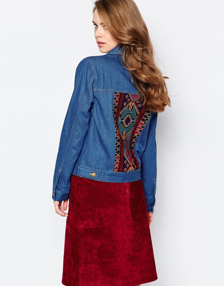 Sister Jane Goddess Jacket In Denim - Denim