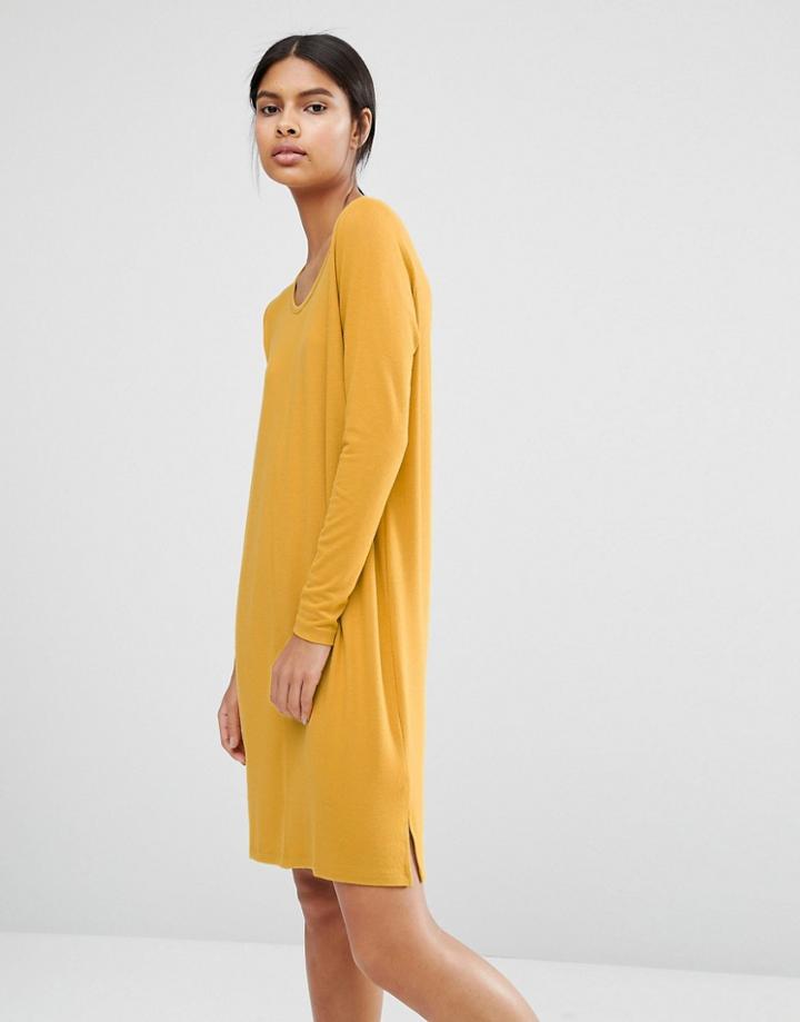 Vila Scoop Neck Knit Dress - Green