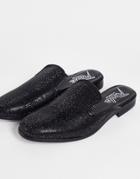 Rule London Going Out Mules In Black Rhinestone