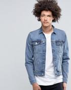 Cheap Monday Staple Denim Jacket Blue Block - Blue