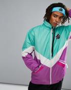 Oosc Folie Ski Jacket In Green/purple - Purple