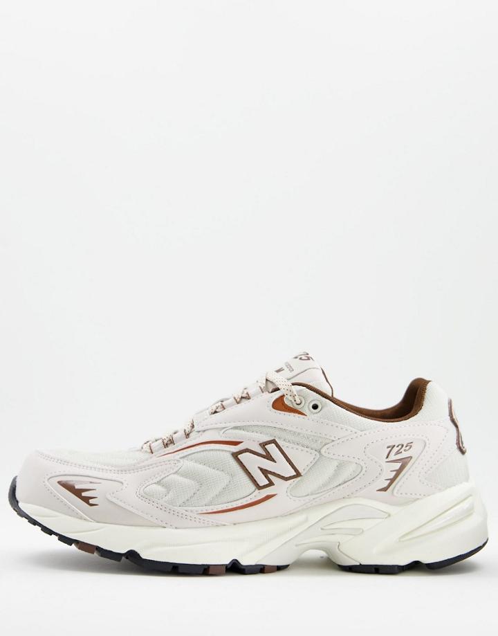 New Balance 725 Cookie Sneakers In Oatmeal Exclusive To Asos-white