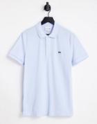 Lacoste Slim Fit Pique Polo In Pale Blue