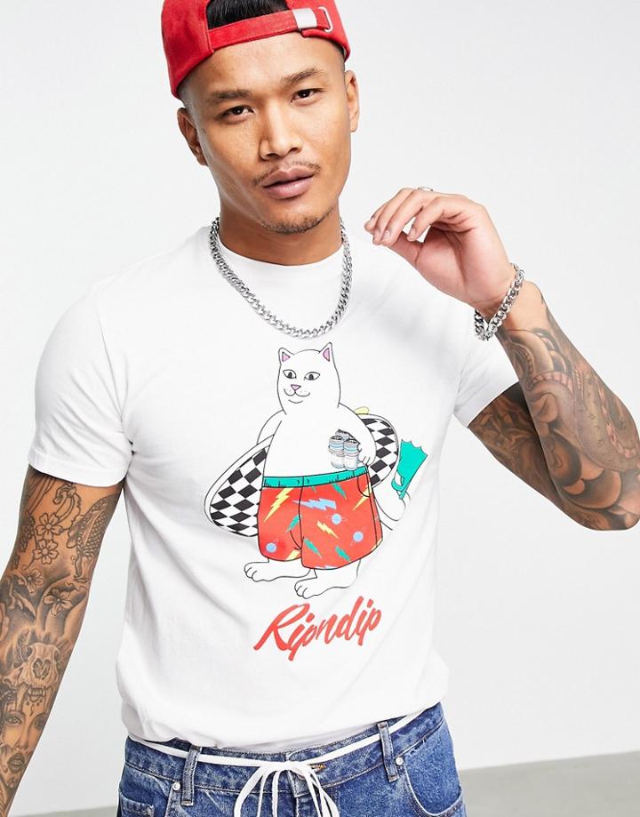 Ripndip Surf Break T-shirt In White