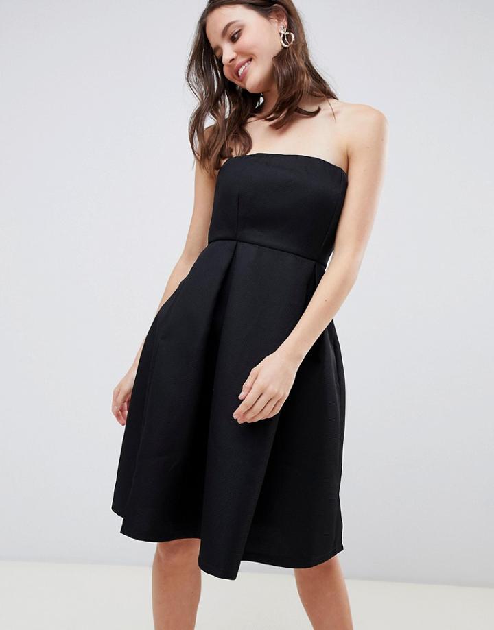 Qed London Strapless Prom Dress - Black