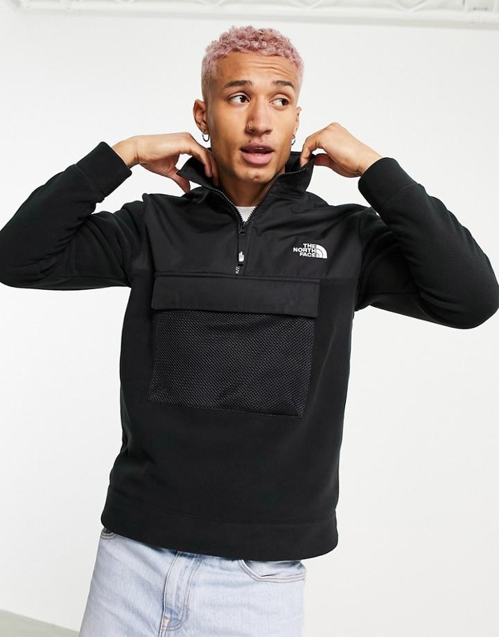 The North Black Box Polar Fleece In Black