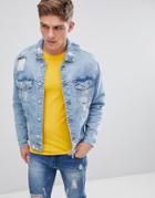 Only & Sons Oversized Denim Jacket - Blue