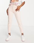 Vero Moda Brenda Straight Leg Jeans In Light Pink