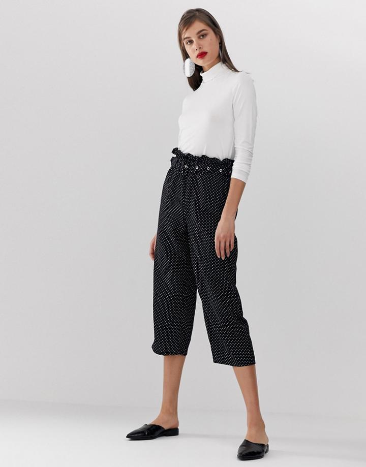 Unique21 Polka Dot Pants With Belt - Multi